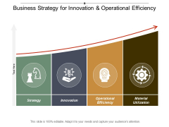 Business Strategy For Innovation And Operational Efficiency Ppt PowerPoint Presentation Layouts Slide