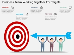 Business Team Working Together For Targets Powerpoint Template Business Team Working Together For Targets Powerpoint Template