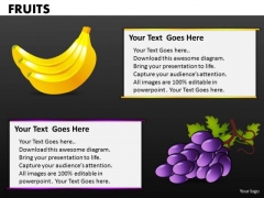 Bananas And Grapes PowerPoint Templates Bananas And Grapes PowerPoint Templates