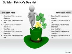 Basic Marketing Concepts 3d Man Patricks Day Hat Character Basic Marketing Concepts 3d Man Patricks Day Hat Character