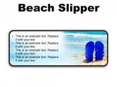 Beach Slipper Holidays PowerPoint Presentation Slides R Beach Slipper Holidays PowerPoint Presentation Slides R