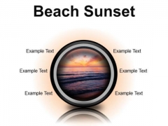 Beach Sunset PowerPoint Presentation Slides Cc