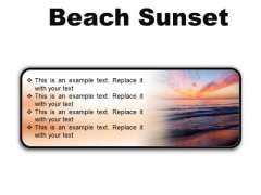 Beach Sunset PowerPoint Presentation Slides R Beach Sunset PowerPoint Presentation Slides R