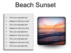 Beach Sunset PowerPoint Presentation Slides S Beach Sunset PowerPoint Presentation Slides S