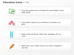 Book Alphabet Pens Pencil Ppt Slides Graphics Book Alphabet Pens Pencil Ppt Slides Graphics