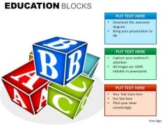 Building Blocks With Alphabets PowerPoint Clipart Slides Building Blocks With Alphabets PowerPoint Clipart Slides