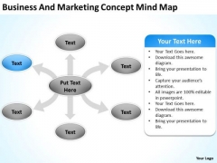 Business And Marketing Concept Mind Map Ppt Plan Template PowerPoint Slides