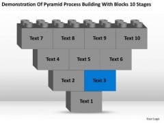 Business Charts Examples Of Pyramid Process Building With Blocks 10 Stages PowerPoint Slides Business Charts Examples Of Pyramid Process Building With Blocks 10 Stages PowerPoint Slides