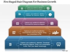 Business Daigram Five Staged Stair Diagram For Business Growth Presentation Templets Business Daigram Five Staged Stair Diagram For Business Growth Presentation Templets