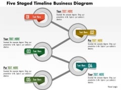Business Daigram Five Staged Timeline Business Diagram Presentation Templets