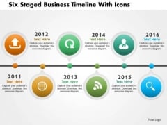 Business Daigram Six Staged Business Timeline With Icons Presentation Templets Business Daigram Six Staged Business Timeline With Icons Presentation Templets