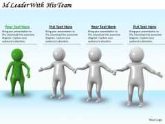 Business Development Strategy 3d Leader With His Team Basic Concepts Business Development Strategy 3d Leader With His Team Basic Concepts