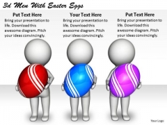 Business Development Strategy 3d With Easter Eggs Concept Business Development Strategy 3d With Easter Eggs Concept