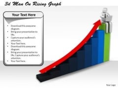 Business Development Strategy Template 3d Man On Rising Graph Characters Business Development Strategy Template 3d Man On Rising Graph Characters
