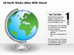 Business Diagram 3d Earth Globe Atlas With Stand Presentation Template Business Diagram 3d Earth Globe Atlas With Stand Presentation Template