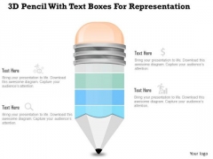 Business Diagram 3d Pencil With Text Boxes For Representation PowerPoint Slide Business Diagram 3d Pencil With Text Boxes For Representation PowerPoint Slide