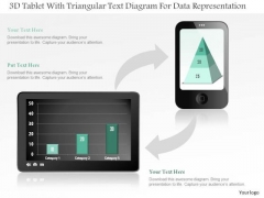 Business Diagram 3d Tablet With Triangular Text Diagram For Data Representation PowerPoint Slide Business Diagram 3d Tablet With Triangular Text Diagram For Data Representation PowerPoint Slide