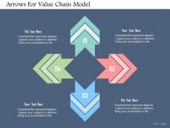 Business Diagram Arrows For Value Chain Model PowerPoint Templates