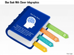 Business Diagram Blue Book With Clever Infographics Presentation Template Business Diagram Blue Book With Clever Infographics Presentation Template