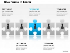 Business Diagram Blue Puzzle In Center Presentation Template Business Diagram Blue Puzzle In Center Presentation Template