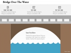Business Diagram Bridge Over The Water Presentation Template