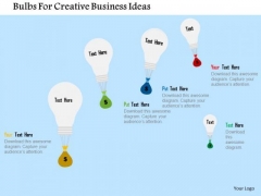 Business Diagram Bulbs For Creative Business Ideas Presentation Template Business Diagram Bulbs For Creative Business Ideas Presentation Template