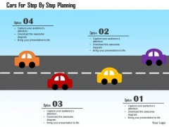 Business Diagram Cars For Step By Step Planning Presentation Template Business Diagram Cars For Step By Step Planning Presentation Template