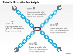 Business Diagram Chains For Corporation Swot Analysis Presentation Template Business Diagram Chains For Corporation Swot Analysis Presentation Template