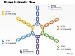 Business Diagram Chains In Circular Flow Presentation Template