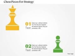 Business Diagram Chess Pieces For Strategy Presentation Template