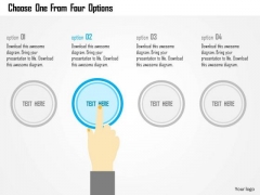 Business Diagram Choose One From Four Options Presentation Template Business Diagram Choose One From Four Options Presentation Template
