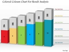 Business Diagram Colored Column Chart For Result Analysis PowerPoint Slide Business Diagram Colored Column Chart For Result Analysis PowerPoint Slide