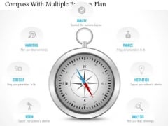 Business Diagram Compass With Multiple Business Plan Presentation Template Business Diagram Compass With Multiple Business Plan Presentation Template
