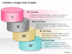 Business Diagram Cylinder 4 Stages Info Graphic Presentation Template Business Diagram Cylinder 4 Stages Info Graphic Presentation Template