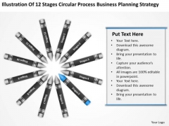 Business Diagram Examples Circular Process Planning Strategy Ppt PowerPoint Slides