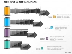 Business Diagram Film Rolls With Four Options Presentation Template Business Diagram Film Rolls With Four Options Presentation Template
