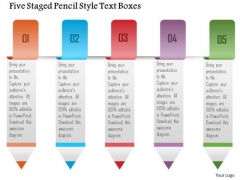 Business Diagram Five Staged Pencil Style Text Boxes Presentation Template Business Diagram Five Staged Pencil Style Text Boxes Presentation Template