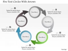 Business Diagram Five Text Circles With Arrows Presentation Template Business Diagram Five Text Circles With Arrows Presentation Template