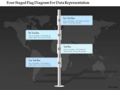 Business Diagram Four Staged Flag Diagram For Data Representation PowerPoint Template Business Diagram Four Staged Flag Diagram For Data Representation PowerPoint Template