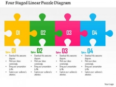 Business Diagram Four Staged Linear Puzzle Diagram Presentation Template Business Diagram Four Staged Linear Puzzle Diagram Presentation Template