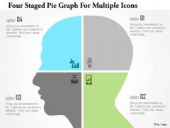 Business Diagram Four Staged Pie Graph For Multiple Icons Presentation Template Business Diagram Four Staged Pie Graph For Multiple Icons Presentation Template