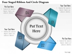 Business Diagram Four Staged Ribbon And Circle Diagram Presentation Template Business Diagram Four Staged Ribbon And Circle Diagram Presentation Template
