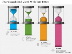 Business Diagram Four Staged Sand Clock With Text Boxes Presentation Template Business Diagram Four Staged Sand Clock With Text Boxes Presentation Template