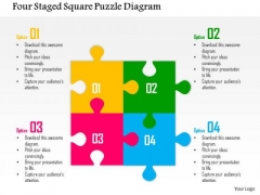 Business Diagram Four Staged Square Puzzle Diagram Presentation Template Business Diagram Four Staged Square Puzzle Diagram Presentation Template