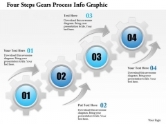 Business Diagram Four Steps Gears Process Info Graphic Presentation Template Business Diagram Four Steps Gears Process Info Graphic Presentation Template