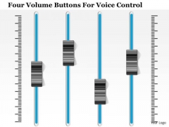 Business Diagram Four Volume Buttons For Voice Control Presentation Template Business Diagram Four Volume Buttons For Voice Control Presentation Template