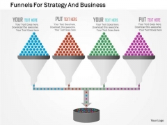 Business Diagram Funnels For Strategy And Business Presentation Template