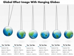 Business Diagram Global Effect Image With Hanging Globes Presentation Template Business Diagram Global Effect Image With Hanging Globes Presentation Template