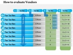 Business Diagram How To Evaluate Vendors PowerPoint Ppt Presentation