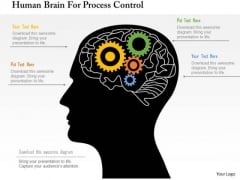 Business Diagram Human Brain For Process Control Presentation Template